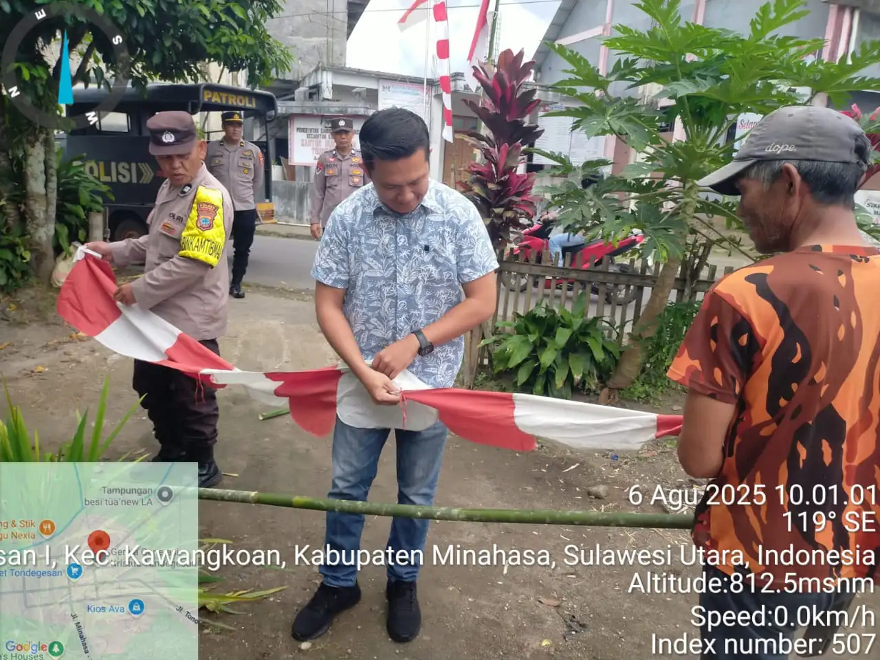 Semangat Merah Putih Berkibar di Tondegesan: Wujud Nyata Cinta Tanah Air Menjelang HUT RI ke-80